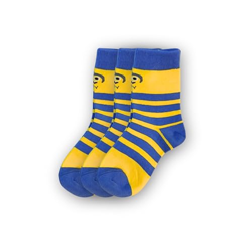 Bucket 'Ed Emotions socks - Inside Out Inspired Socks for Kids - 6 Vibrant Character Designs, Ages 4-7, Shoe Size 11-2