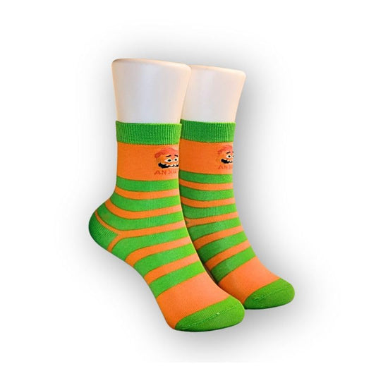 Bucket 'Ed Emotions socks - Inside Out Inspired Socks for Kids - 6 Vibrant Character Designs, Ages 4-7, Shoe Size 11-2