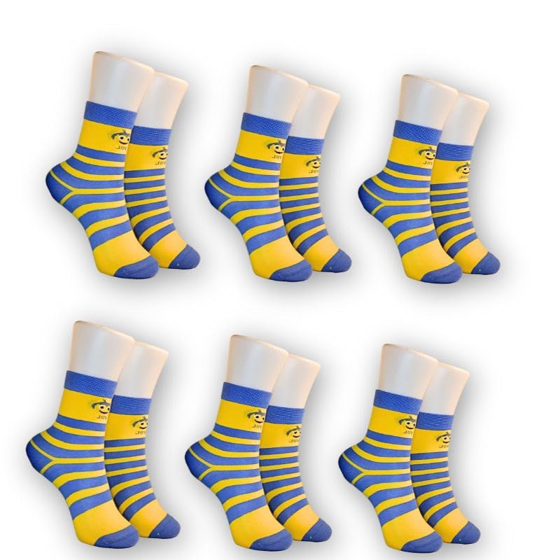 Bucket 'Ed Emotions socks - Inside Out Inspired Socks for Kids - 6 Vibrant Character Designs, Ages 4-7, Shoe Size 11-2