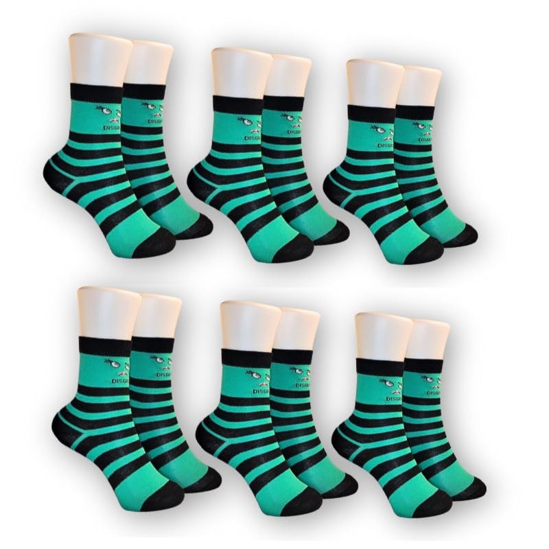 Bucket 'Ed Emotions socks - Inside Out Inspired Socks for Kids - 6 Vibrant Character Designs, Ages 4-7, Shoe Size 11-2