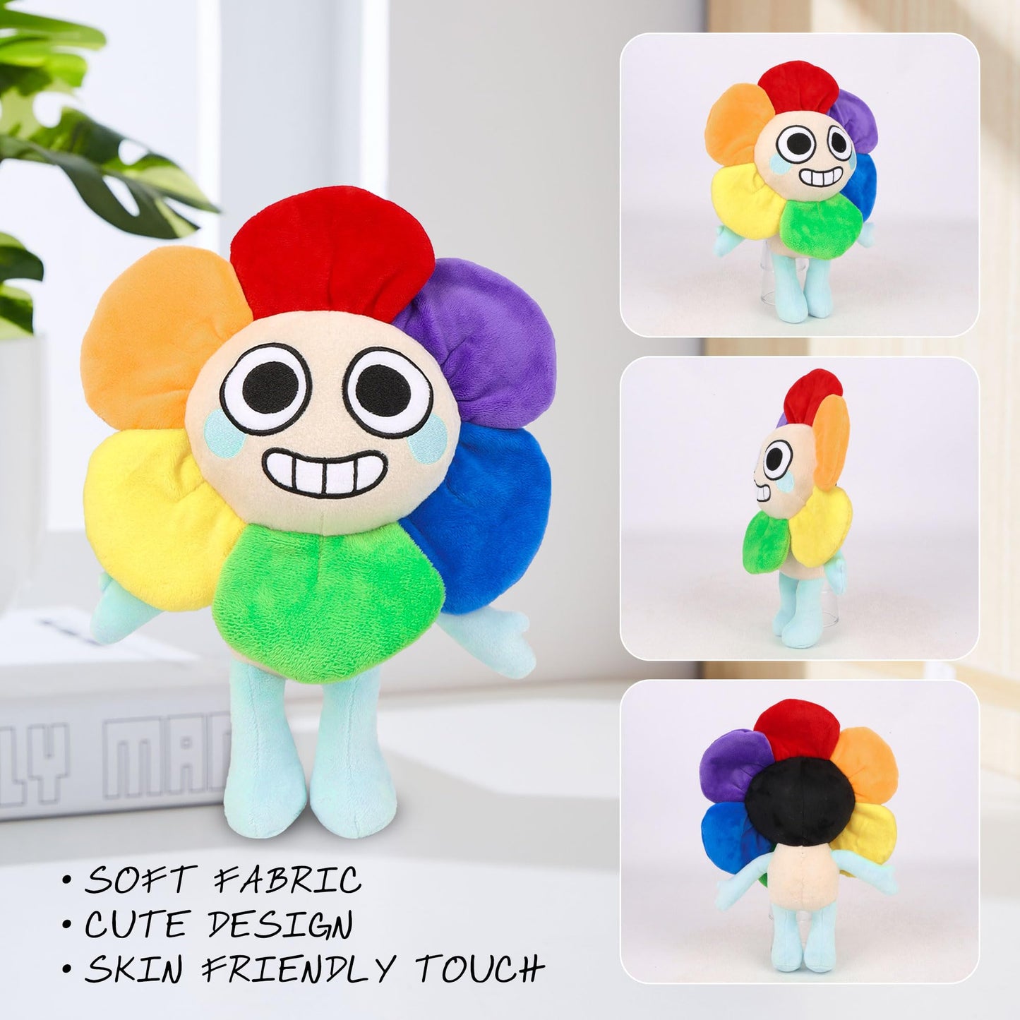 Dandy's World Plush 13'' Horror Games Plushies Toy for Boys Girls Soft Stuffed Animal Pillow Doll for Fans Kids Halloween Christmas Birthday Gifts