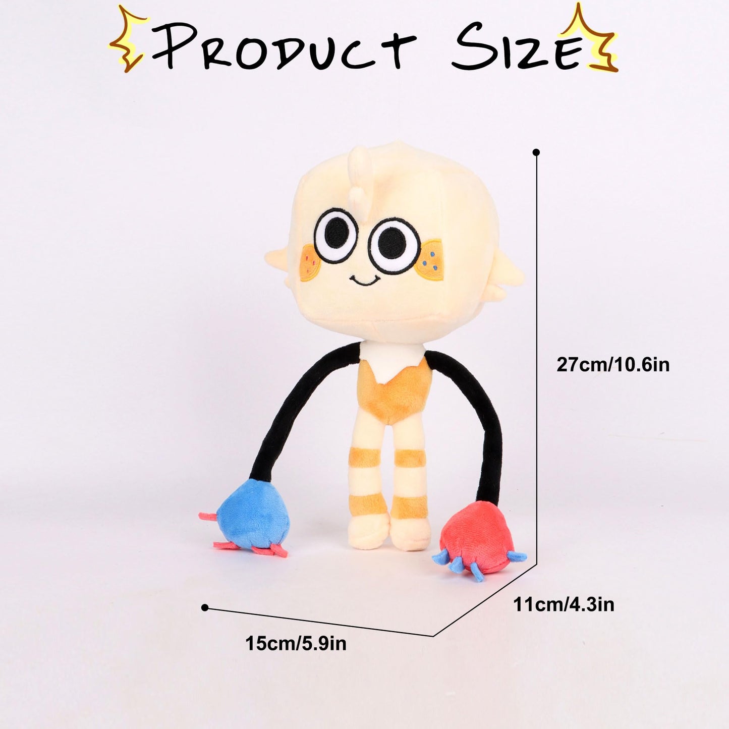 Dandy's World Plush 13'' Horror Games Plushies Toy for Boys Girls Soft Stuffed Animal Pillow Doll for Fans Kids Halloween Christmas Birthday Gifts
