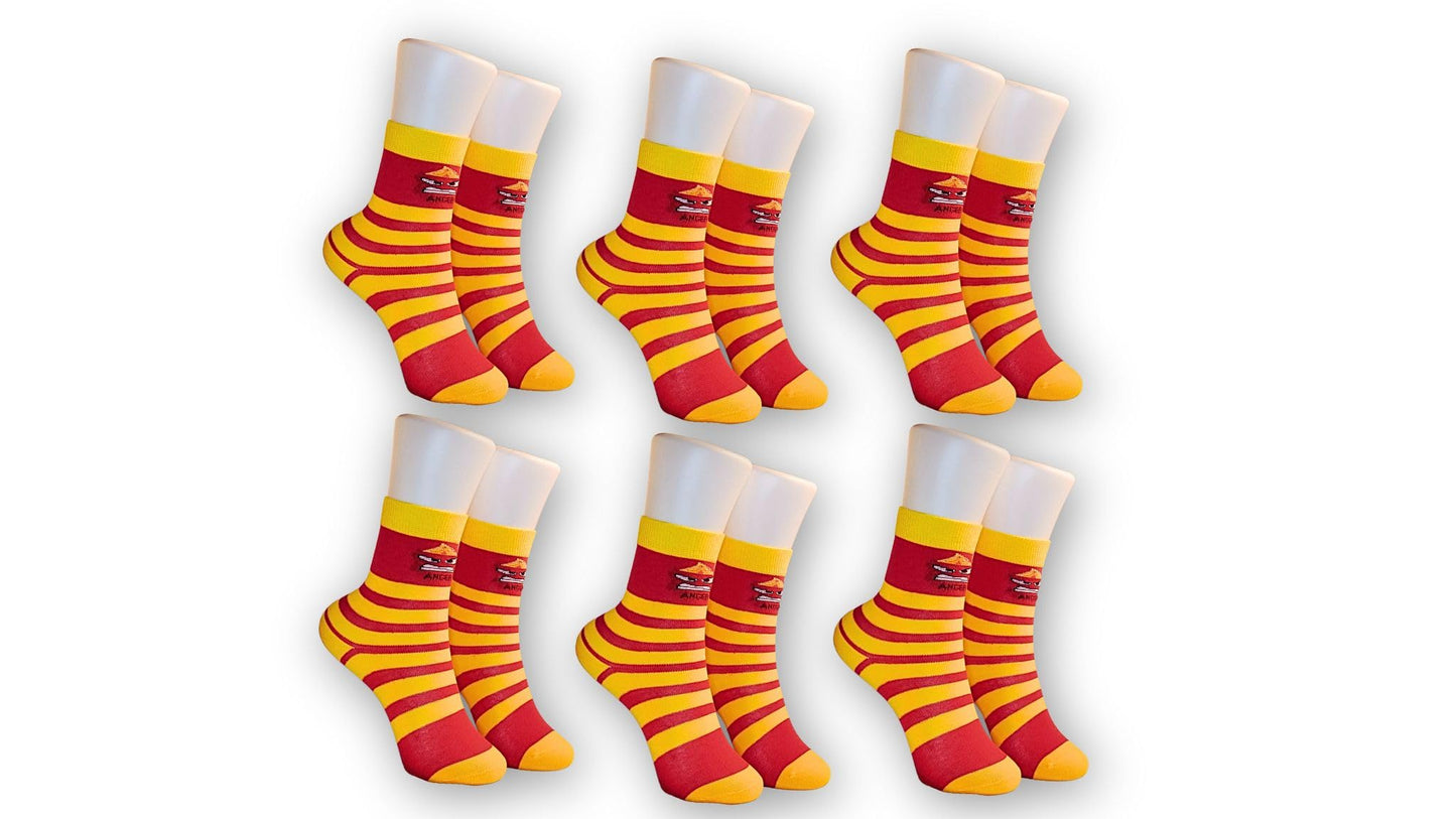 Bucket 'Ed Emotions socks - Inside Out Inspired Socks for Kids - 6 Vibrant Character Designs, Ages 4-7, Shoe Size 11-2