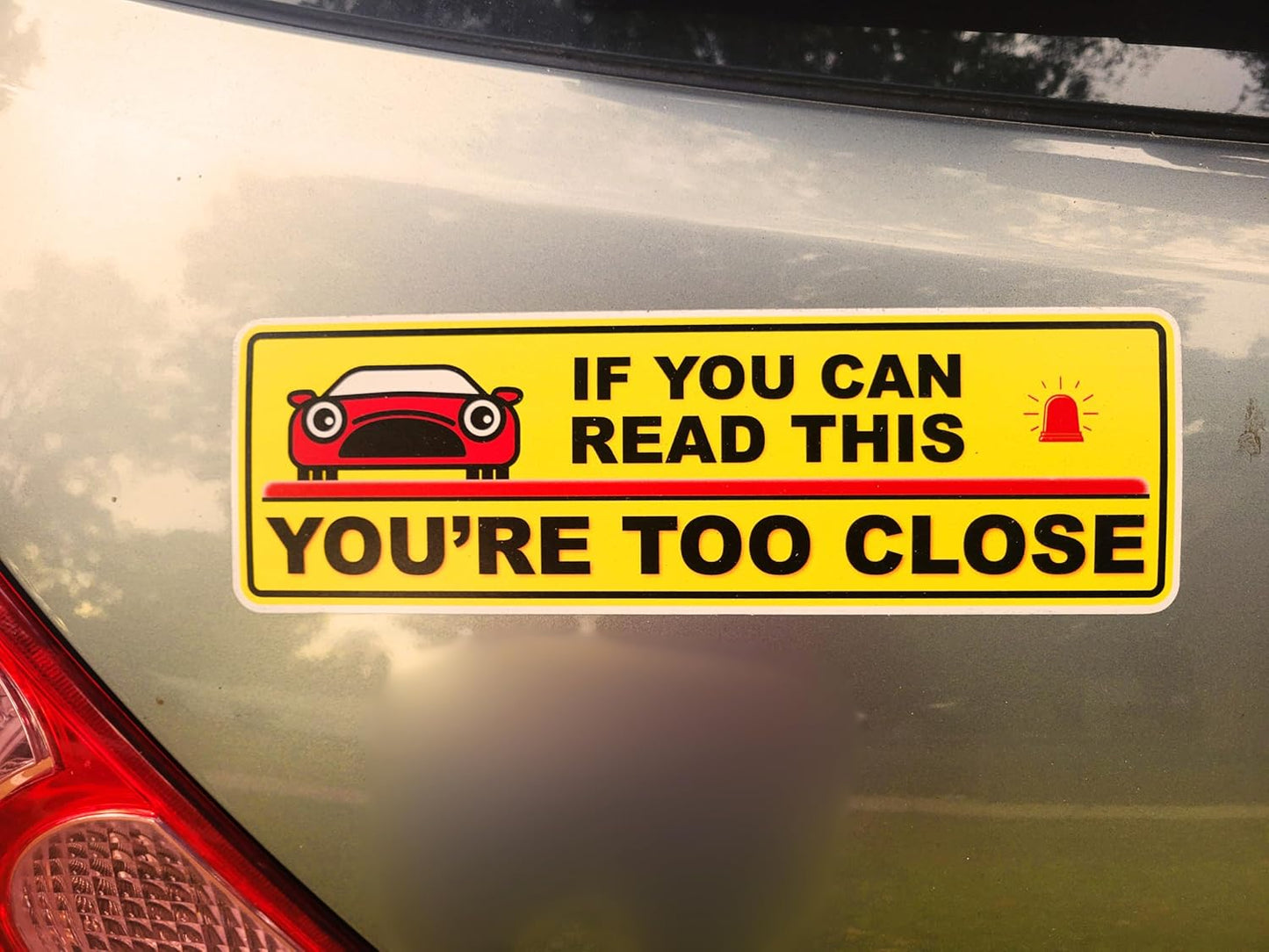Funny "If You Can Read This, You're Too Close" Vinyl Sticker, Waterproof