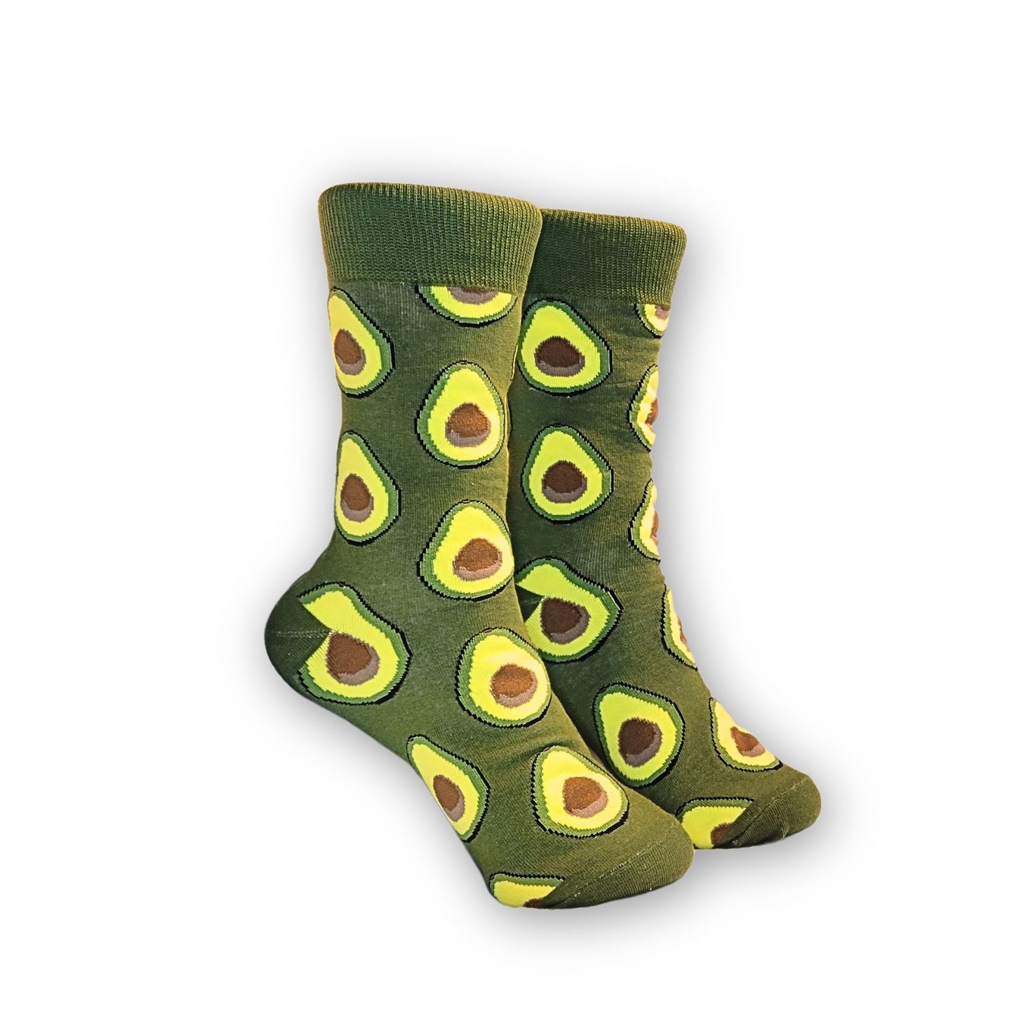 Avocado Cotton Socks for Men & Women by Bucket 'Ed - Fun Gift Idea, Unisex Design - Available in 1-,2-, OR 3-PACK