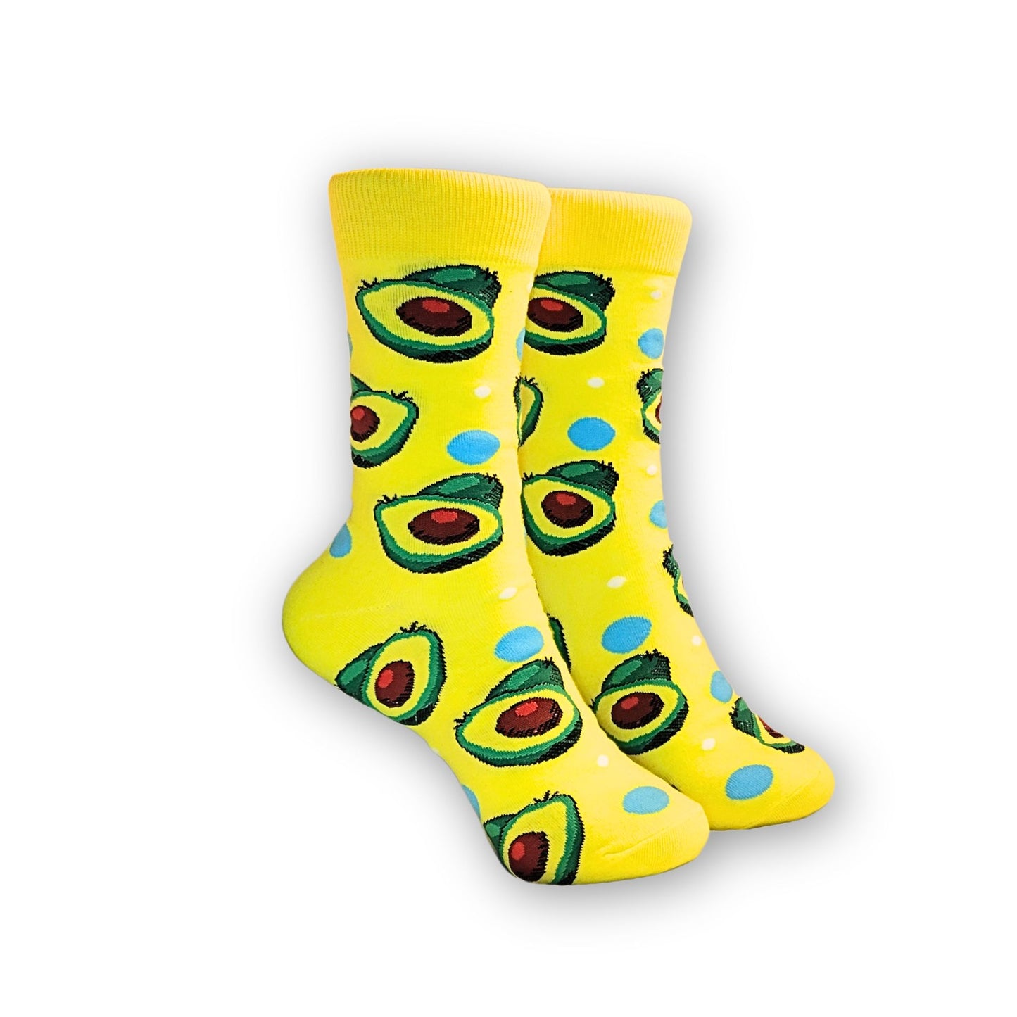 Avocado Cotton Socks for Men & Women by Bucket 'Ed - Fun Gift Idea, Unisex Design - Available in 1-,2-, OR 3-PACK